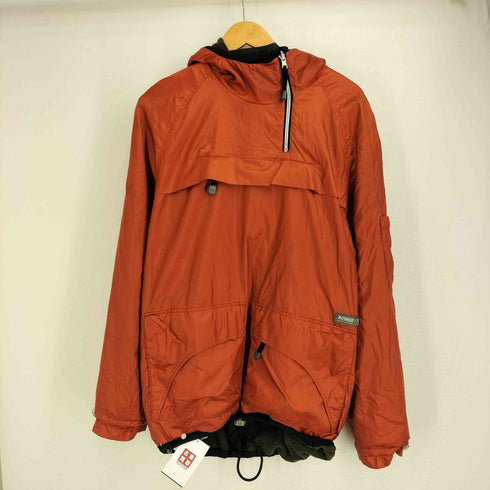 Matinique JEANZ 90s-00s リバーシブル アノラック ハーフジップ フーデット フリース プルオーバー 裏地ナイロン メンズ import:M