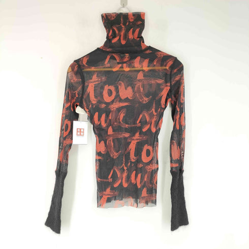 ジャンポールゴルチエフェム Jean Paul GAULTIER FEMME 英字ロゴ パワーネット カットソー レディース 40