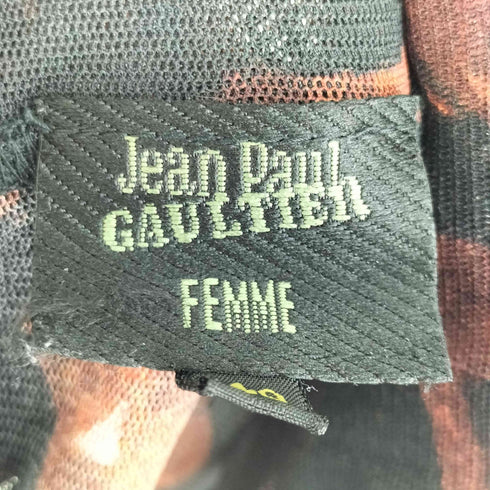 ジャンポールゴルチエフェム Jean Paul GAULTIER FEMME 英字ロゴ パワーネット カットソー レディース 40