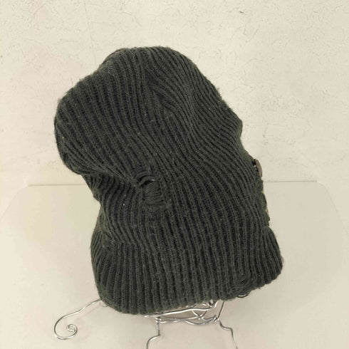 ダメ―ジ加工 スカルニットキャップ メンズ