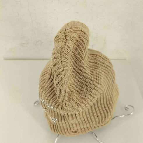 ラインストーンスカル ダメージ加工ニットキャップ メンズ