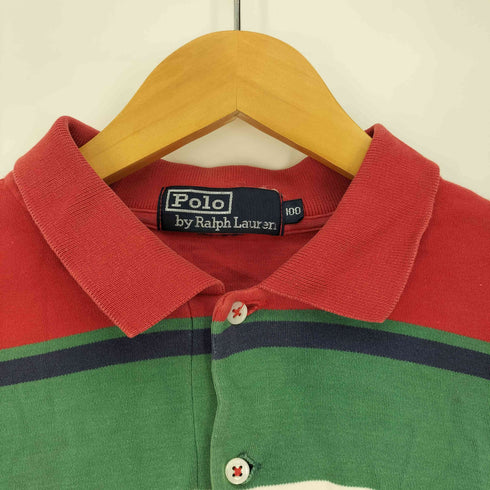 ポロバイラルフローレン Polo by RALPH LAUREN ポニー 刺繍 ボーダー L/S ポロシャツ メンズ 100