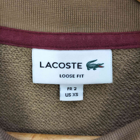 ラコステ LACOSTE スポーツパッチルーズフィットクルーネックスウェット メンズ import:XS