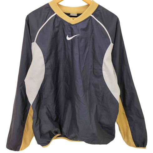 ナイキ NIKE 00s フロントロゴ Vネック L/S ゲームシャツ メンズ JPN:L