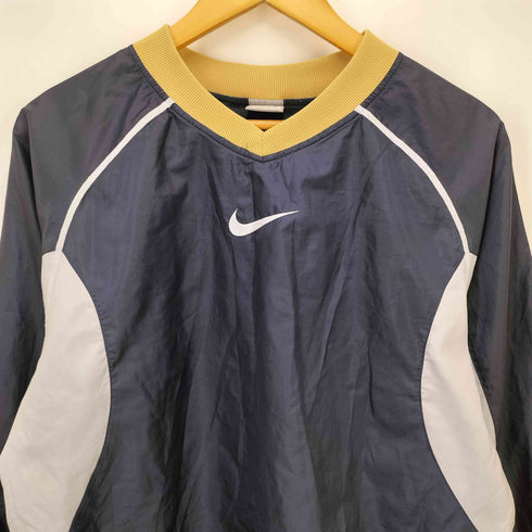 ナイキ NIKE 00s フロントロゴ Vネック L/S ゲームシャツ メンズ JPN:L