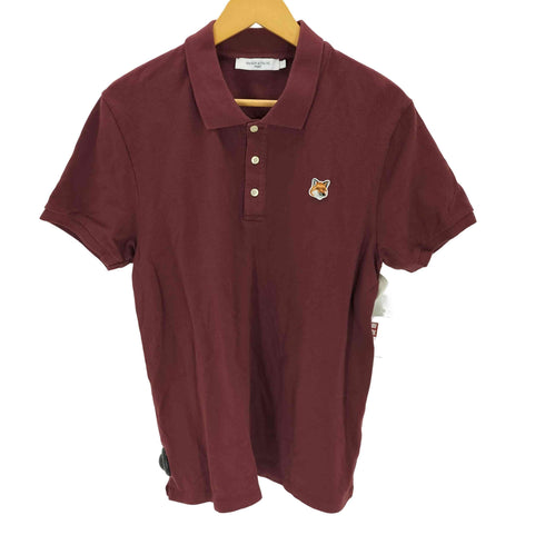 メゾンキツネ MAISON KITSUNE FOX HEAD PATCH POLO メンズ import:L
