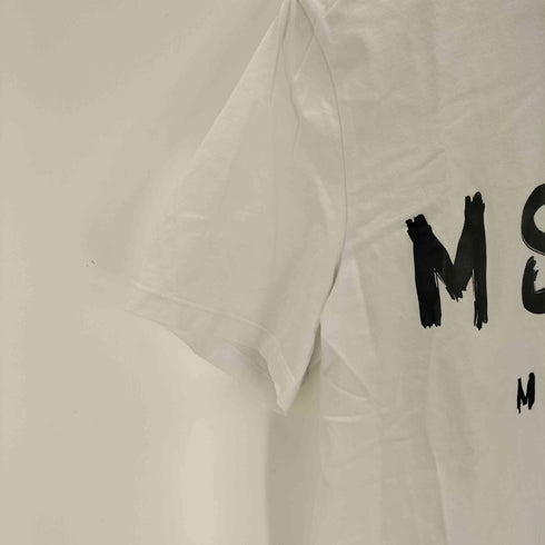 エムエスジーエム MSGM T-SHIRT WITH PAINT BRUSHED LOGO Tシャツ メンズ import:XS