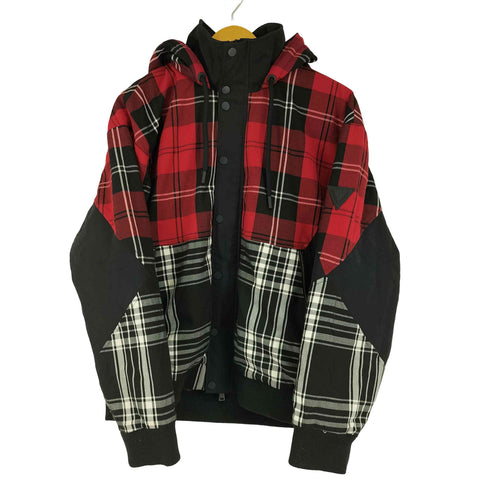 ゲス GUESS チェックフーディージャケット メンズ M