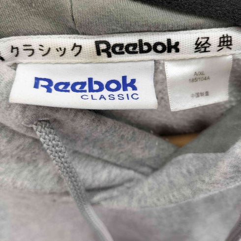 リーボック Reebok 刺繍 プルオーバーパーカー メンズ JPN:XL