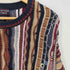 ラウンドツリーアンドヨーク roundtree&yorke 90S 総柄 コットンアクリル クルーネック 3Dニット メンズ import:XL