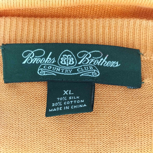 ブルックスブラザーズ BROOKS BROTHERS シルクコットン Vネックニット メンズ XL