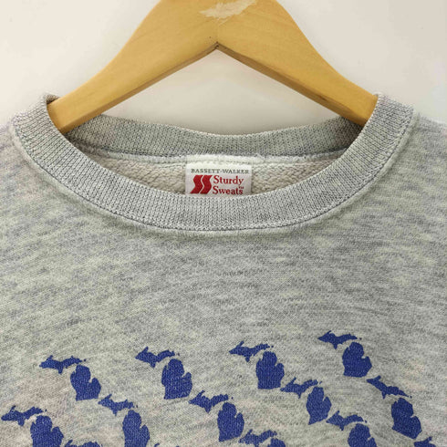 STURDY SWEATS USA製 MICHIGAN プリントスウェット メンズ JPN:M