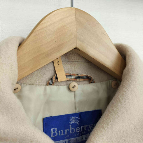 バーバリーブルーレーベル BURBERRY BLUE LABEL ウール混 ステンカラーコート レディース JPN:38