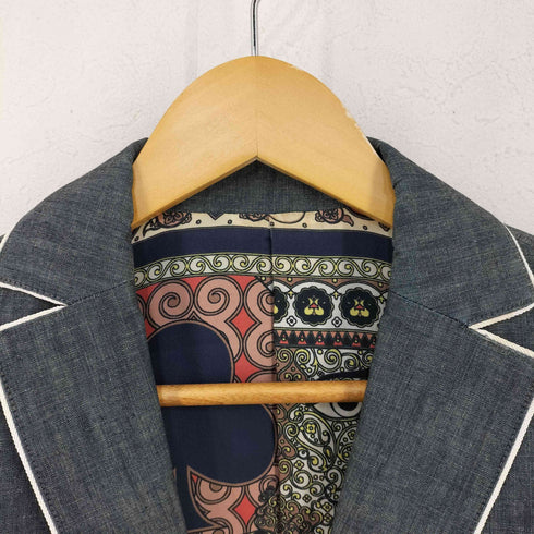 ダブルスタンダードクロージング DOUBLE STANDARD CLOTHING 裏地総柄 シャンブレージャケット レディース JPN:38