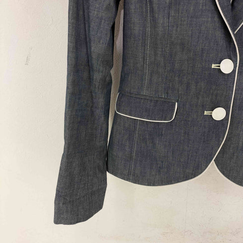 ダブルスタンダードクロージング DOUBLE STANDARD CLOTHING 裏地総柄 シャンブレージャケット レディース JPN:38