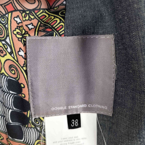ダブルスタンダードクロージング DOUBLE STANDARD CLOTHING 裏地総柄 シャンブレージャケット レディース JPN:38