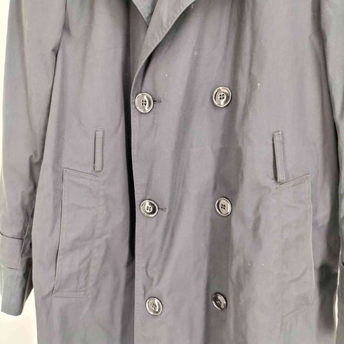 ユーエスネイビー U.S.NAVY 90S 96年会計 アメリカ軍 ダブルフロントコート ダブルブレステッド トレンチコート メンズ 40R