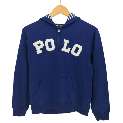 ポロラルフローレン POLO RALPH LAUREN POLO刺繍 ハーフジップ プルオーバー パーカー レディース import:L