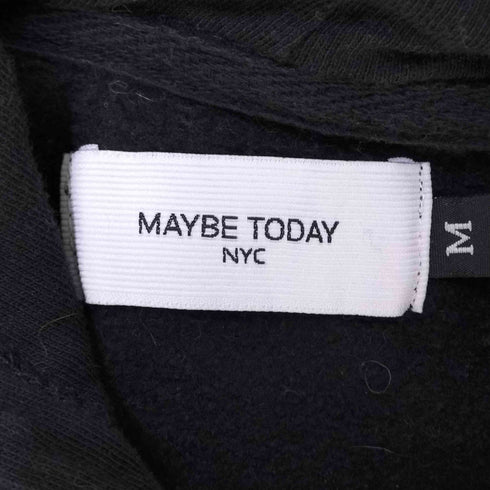 メイビートゥデー MAYBE TODAY NYC フロントプリント プルオーバー パーカー メンズ import:M