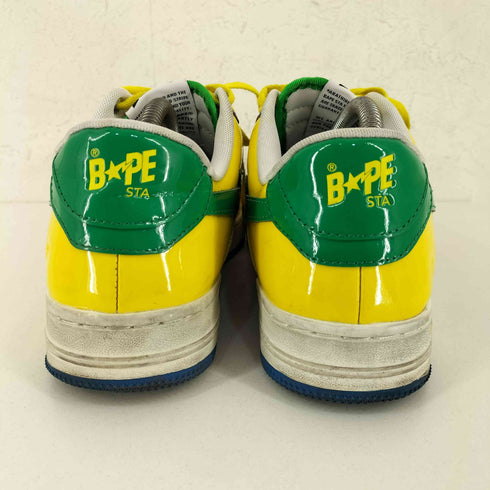 アベイシングエイプ A BATHING APE BAPE STA ベイプスタ エナメル ローカットスニーカー メンズ JPN:27