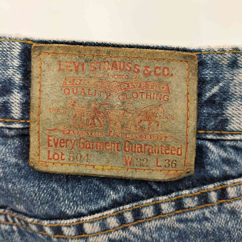 リーバイス Levis 504-00 赤耳 ボタン裏359 ストレートデニムパンツ メンズ W32 L36