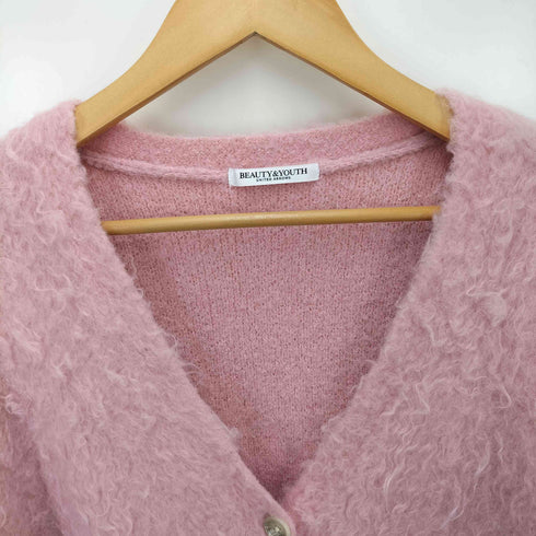 ビューティーアンドユースユナイテッドアローズ BEAUTY & YOUTH UNITED ARROWS シャギー ジャカード Vネック カーディガン レディース ONE SIZE