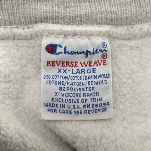 チャンピオン Champion 90s USA製 REVERSE WEAVE TEMPLE UNIVERSITY ラバープリントスウェット メンズ JPN:XXL