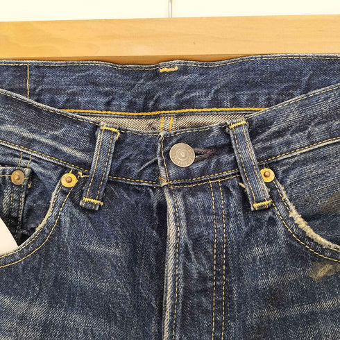 リーバイス Levis 501 00s 日本製 刺繍 ダメージデニムパンツ メンズ W32 L36