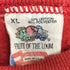フルーツオブザルーム FRUIT OF THE LOOM 90s USA製 袖チェッカー ラグラン クロップドスウェット レディース import:XL