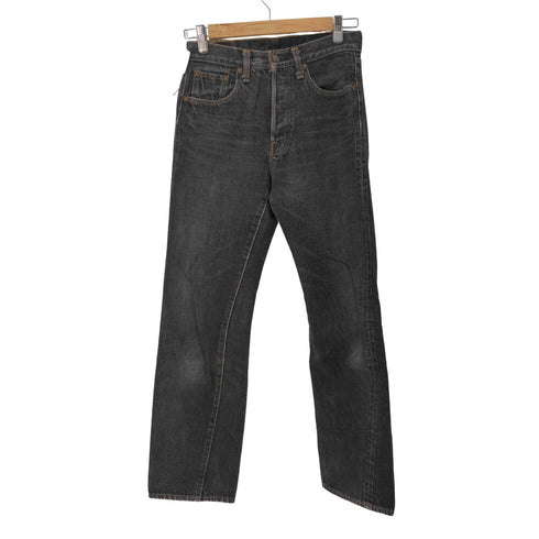 ドゥニーム Denime ボタンフライブラックデニムパンツ メンズ US:28-29
