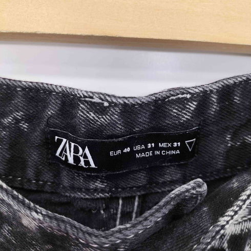 ザラ ZARA アシッドウォッシュ デニムカーゴショーツ メンズ FR:40-44