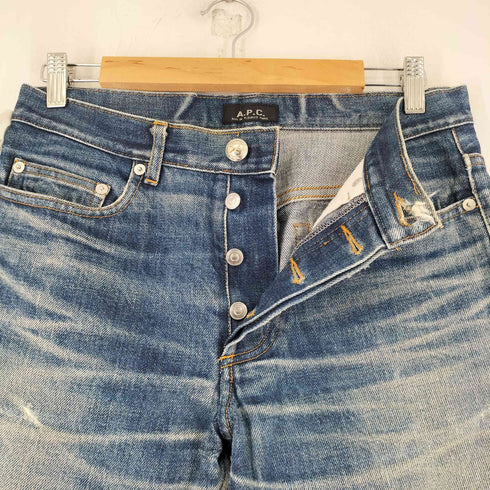 アーペーセー A.P.C. ボタンフライスキニーデニムパンツ メンズ 29