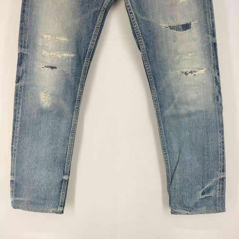 デンハム DENHAM RAZOR SLIM FIT ダメージスキニーデニムパンツ 赤耳 325/300 メンズ 27/32