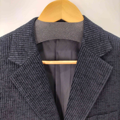 アクアスキュータム AQUASCUTUM シルク パイル 2Bテーラードジャケット メンズ 98BB4
