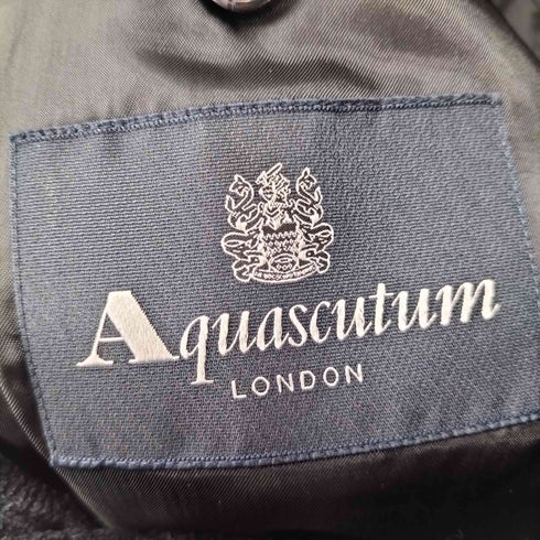 アクアスキュータム AQUASCUTUM シルク パイル 2Bテーラードジャケット メンズ 98BB4