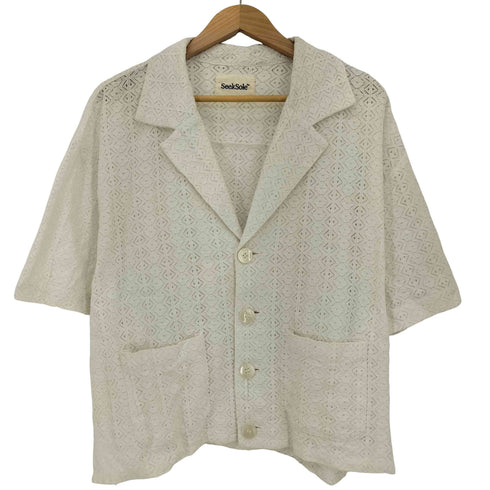 SEEKSOLE ss military pocket sheer shirt シアーシャツ メンズ JPN:L