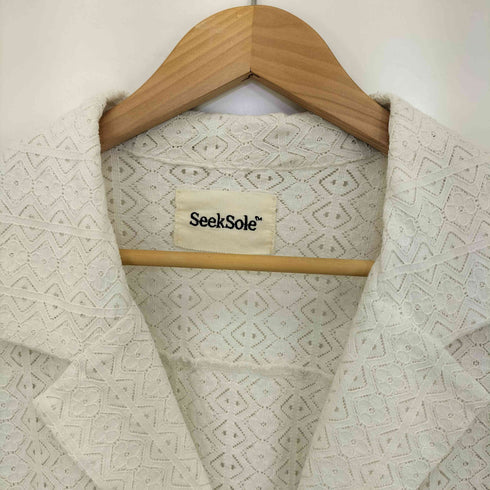 SEEKSOLE ss military pocket sheer shirt シアーシャツ メンズ JPN:L