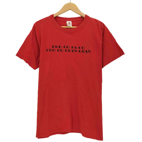 フルーツオブザルーム FRUIT OF THE LOOM CHO CO PA CO CHO CO QUIN QUIN チョコパコチョコキンキン Tシャツ メンズ JPN:XL