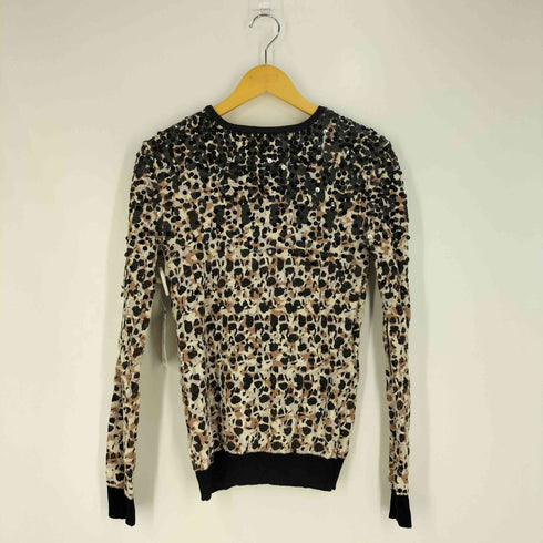 マークバイマークジェイコブス Marc by Marc Jacobs レオパード スパンコール ラメ ニットカットソー レディース import:XS