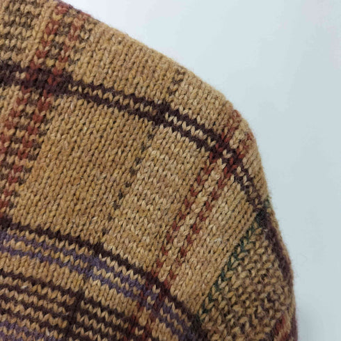 ポロバイラルフローレン Polo by RALPH LAUREN カシミヤ混くるみボタンポケット エルボパッチニットセーター メンズ M