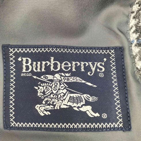 バーバリーズ BURBERRYS 80-90s ハウンドトゥース 2B ウールテーラードジャケット メンズ 94/82/175