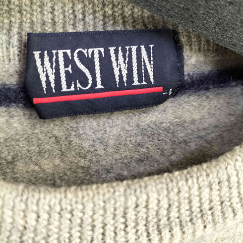 WEST WIN ボーダー クルーネックニット メンズ import:L