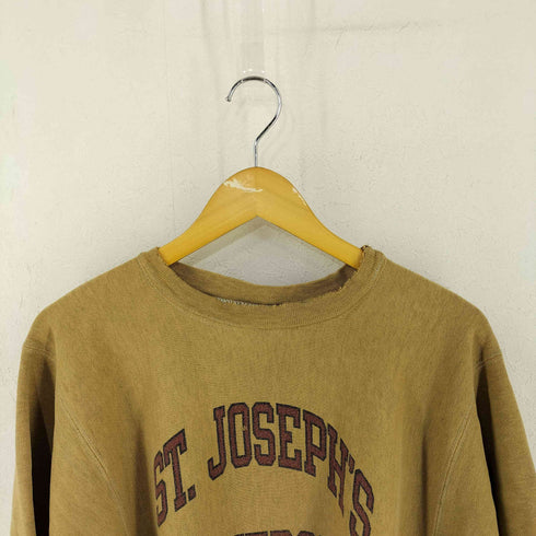 チャンピオン Champion USA製 トリコタグ REVERSE WEAVE 製品染め クルーネックスウェット ST.JOSEPH'S UNIVERSITY メンズ import:M