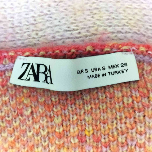 ザラ ZARA アーガイル シャギーカーディガン レディース JPN:S
