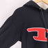 ディーゼル DIESEL ビック ロゴ ワッペン ドローコード フーディー クロップド プルオーバー パーカー レディース import:XS