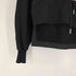 ディーゼル DIESEL ビック ロゴ ワッペン ドローコード フーディー クロップド プルオーバー パーカー レディース import:XS