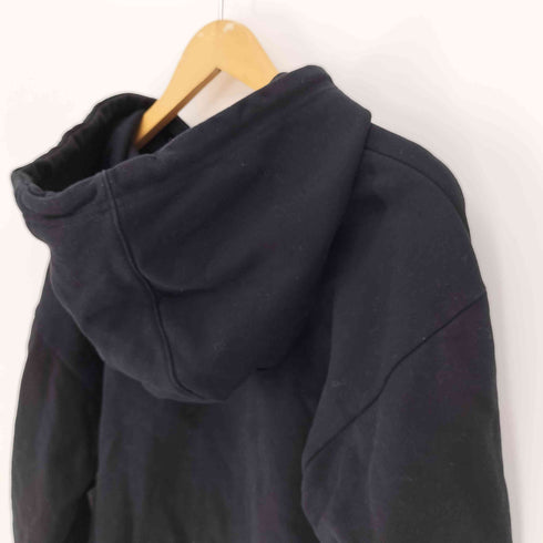 ディーゼル DIESEL ビック ロゴ ワッペン ドローコード フーディー クロップド プルオーバー パーカー レディース import:XS