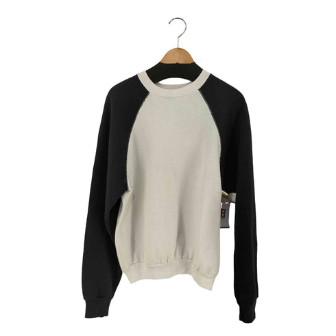 タルテックス TULTEX MADE IN USA モノクロ ラグランスウェット 袖配色切替 メンズ import:M