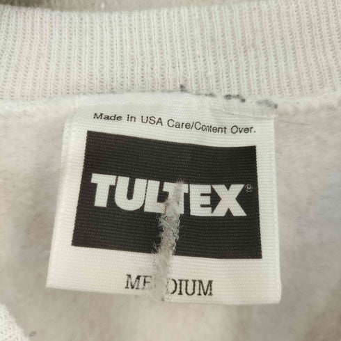 タルテックス TULTEX MADE IN USA モノクロ ラグランスウェット 袖配色切替 メンズ import:M