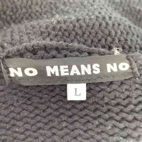 NO MEANS NO スカル カウチンニット メンズ JPN:L